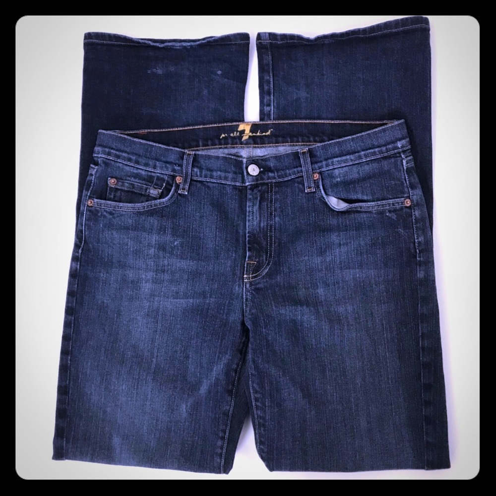 7 For All Mankind bootcut dark wash jeans 34x30